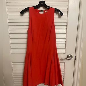 Halston Heritage flared mini dress